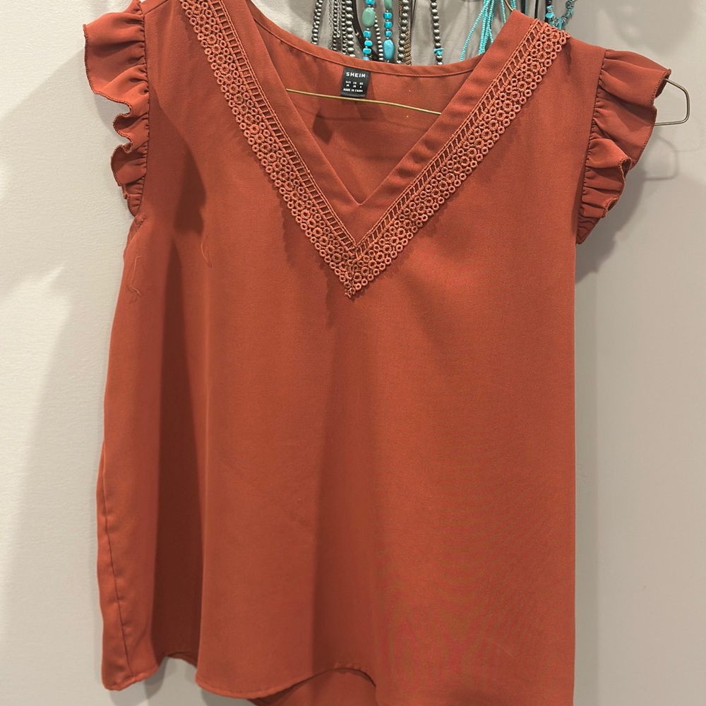 SHEIN Terracotta Blouse